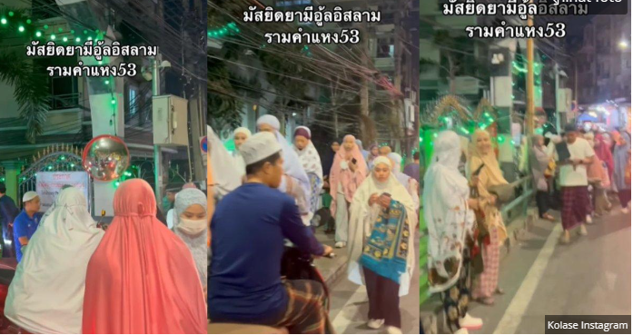 Viral, Suasana Salat Tarawih di Thailand Mirip di Indonesia